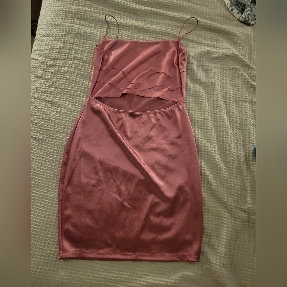 Windsor Pink Satin Dress Size M